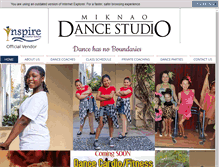 Tablet Screenshot of miknaodancestudio.com